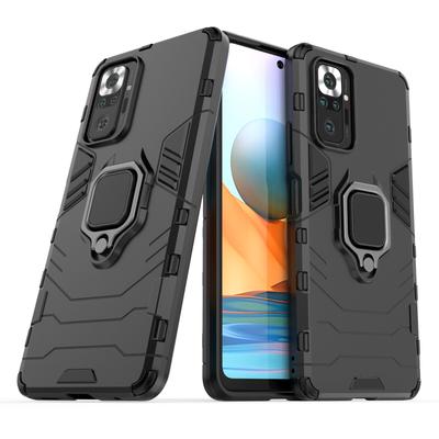 Для Xiaomi Redmi Note 10 Pro Max задняя крышка телефона чехол противоударный броня против падения металлический держатель кольца магнитный защитный чехол Funda Coque