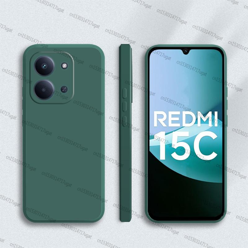 Для Xiaomi Redmi 15C Чехол Для Redmi 15C Противоударный Мягкий ТПУ Оригинальный Жидкий Силикон Конфетного Цвета Чехол для Телефона Для Redmi 15C Чехол