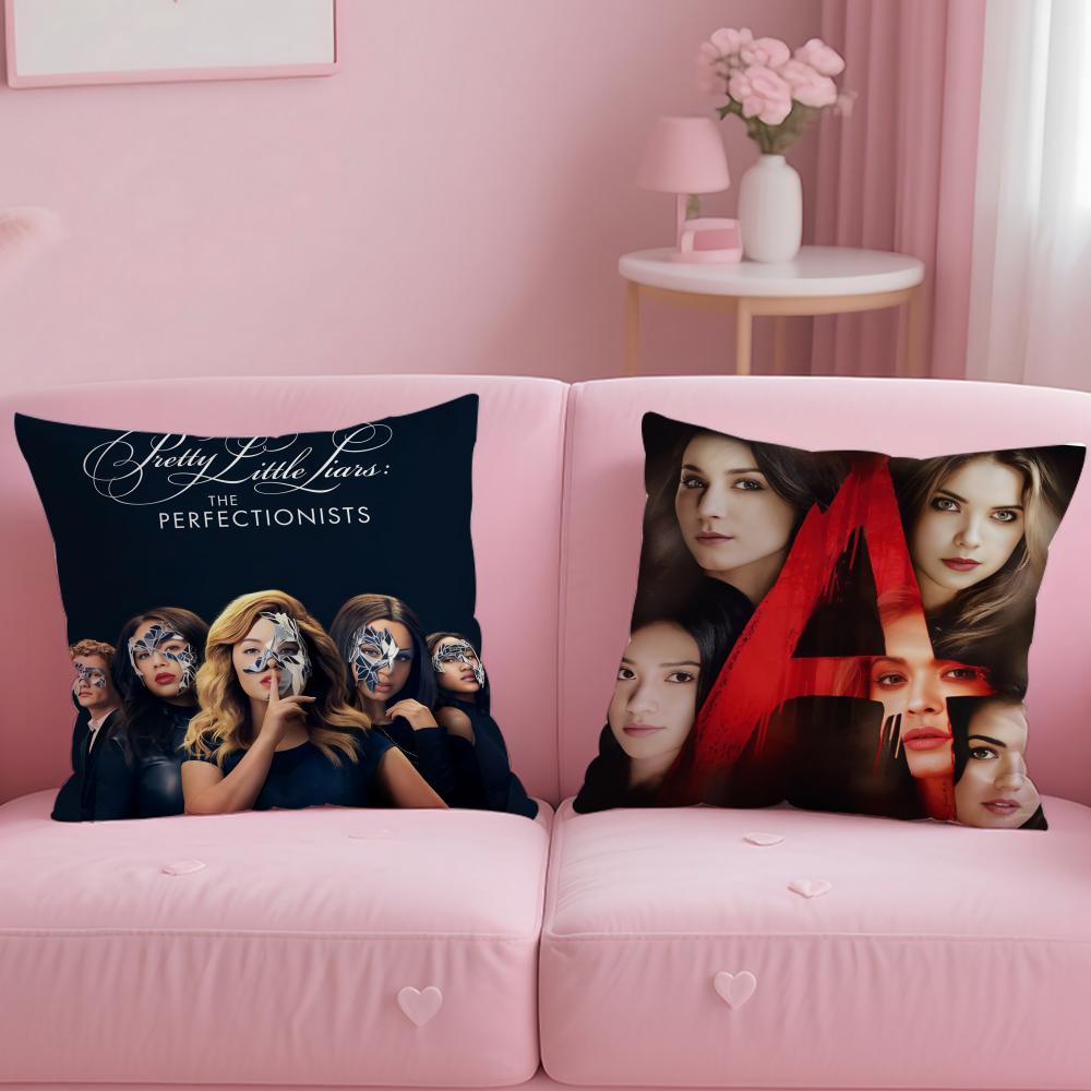 Trendy Ppretty Little Liarses Cushion Cover Soft EasyWash Pillow Case Versatile for Couch Bed Travel and Office
