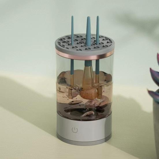 Electric Makeup Brush Cleaner USB Powered 7000RPM Multifunction Automatic Cosmetic Brush Cleaning Machine Dryer Brush Washing Tool Container