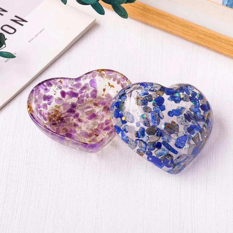 Последние модели DIY силиконовая форма для подставки под стакан квадратная сердце формы для заливки эпоксидной смолой изготовление поделок глина формы для смолы изготовление ювелирных изделий аксессуар