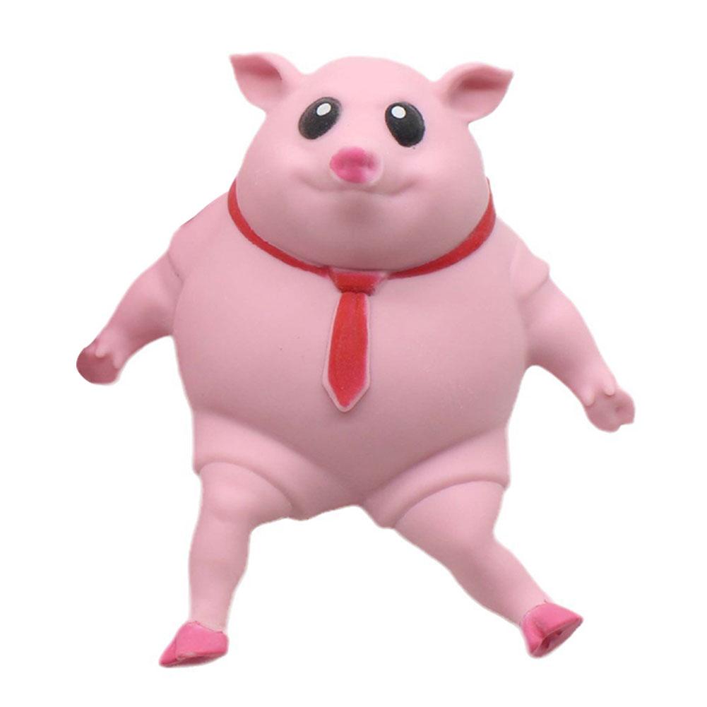 Creative New Pink Pig Stress Relief Toy Decompression Toy Cute Pet Squeezing Animal Little Pig Doll Pinch Fidget Pet Toy for Kid