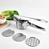 Stainless Steel Potato Press Manual Juicer Vegetable Water Squeezer Fruit Lemon Juicer Garlic Juice Press