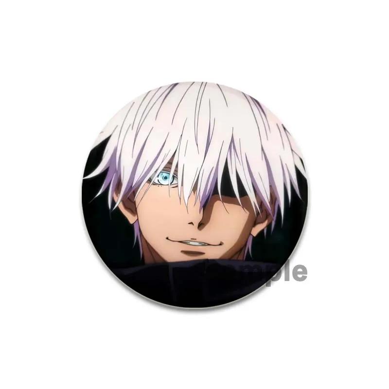 32/44/58mm Cute Anime Style Jujutsu Kaisen Brooch Satoru Gojou Cosplay Comic Button Pins Clothes Backpacks Cartoon Badge Jewelry Accessorie
