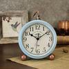 European Alarm Clock Desktop Mute Retro Clocks Digital Watch Table Metal Creative Bedroom Office Dec