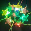 10/20/30/50 Pcs Star Heart LED Light Up Necklace Pendants Flashing Glow Luminous Necklace Kids Girls Led Flashing Necklace Party