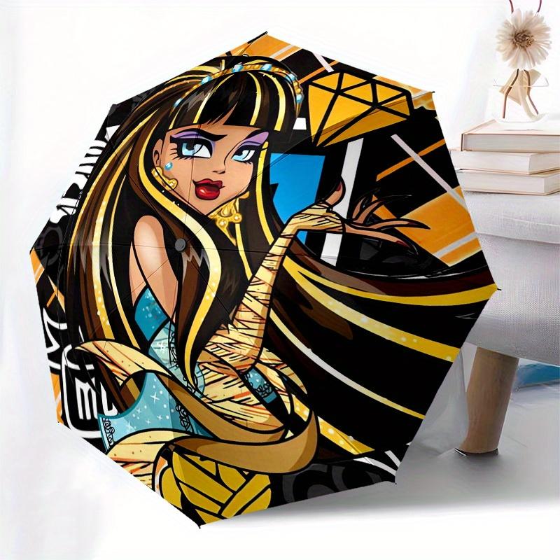 1pc CMonster High leopatra, Snake Themed High-quality Umbrella,Automatic Opening and Closing Umbrella,Multi-functional Umbrella G0811104