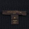 LOUIS VUITTON Black Gold Button Double Breasted Knit Jacket tops S blackUsed
