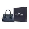 New COACH Darcie Fabric With Cow Leather Handbag Shoulder Bag Crossbody Bag Medium Size Women's Denim Blue CH859-IMDEI