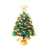 1.48ft Mini Christmas Tree Lighted with Star Treetop Handcraft Tabletop Decoration Xmas