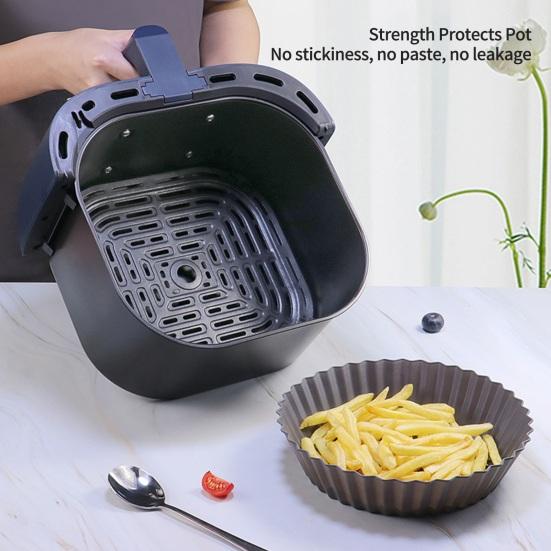 Round Shape Cold Heat Resistant Non-stick Baking Tray Silicone Pot Air Fryers Oven Cooking Tool Kitchen Accessories