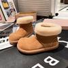 Сноубутсы новые зимние теплые ботинки на толстой подошве Birkenstock короткие ботинки осенние и зимние утолщенные хлопковые ботинки