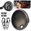 Motorcycle LED Headlight Housing 7 Inch Retro Modified Headlight Base 7inch LED Headlight Shell Bucket Housing Shell Trim Holder
