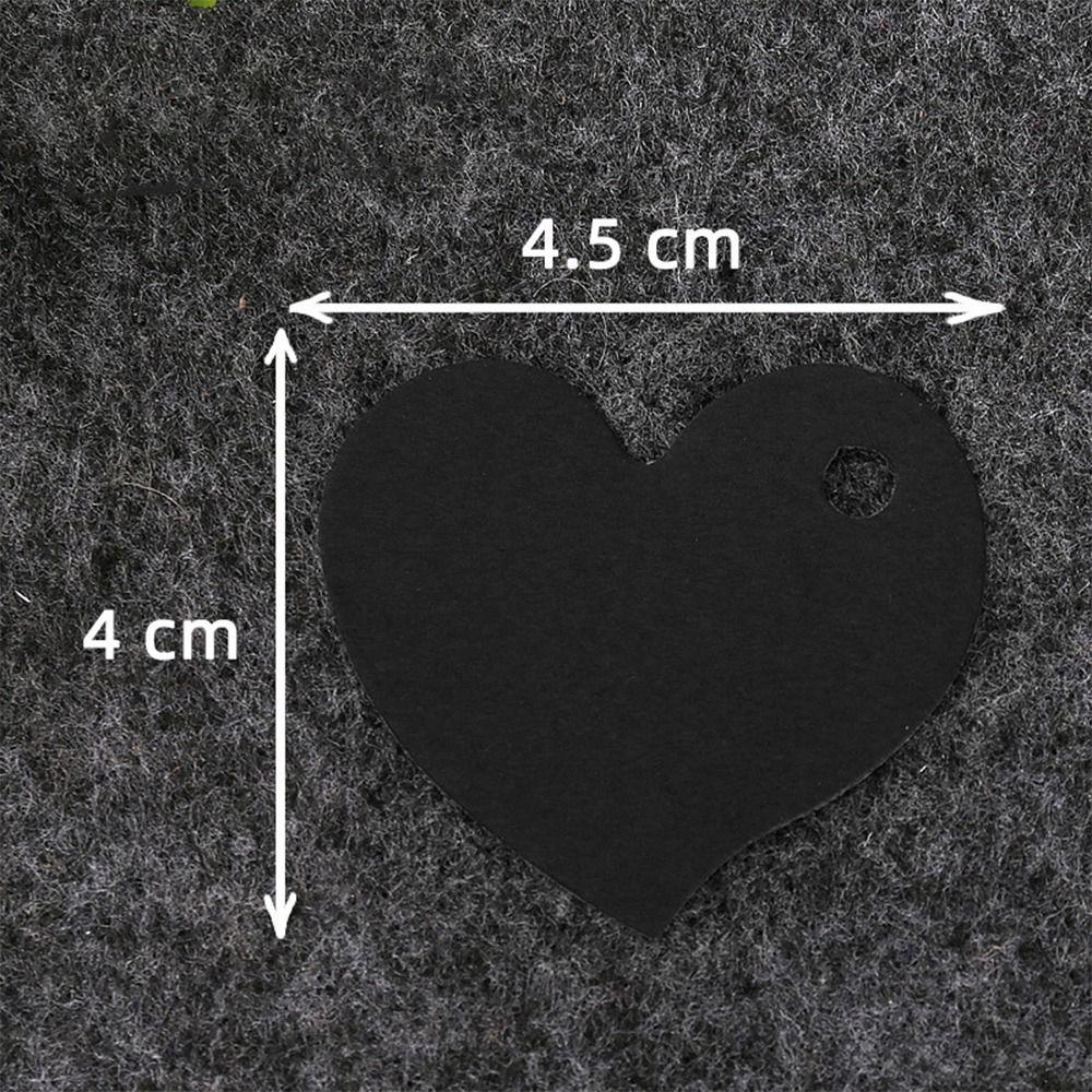 100 шт. подвесных бумажных бирок в форме сердца из крафт-бумаги, бирки в форме сердца, украшение для вечеринки ко Дню святого Валентина