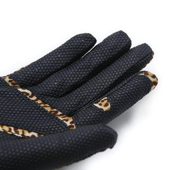 MIC 39 GOLF FIT39 Size Small Gloves, Unisex, MGF-220N, Right-Handed (Left-Handed), Leopard/Black,