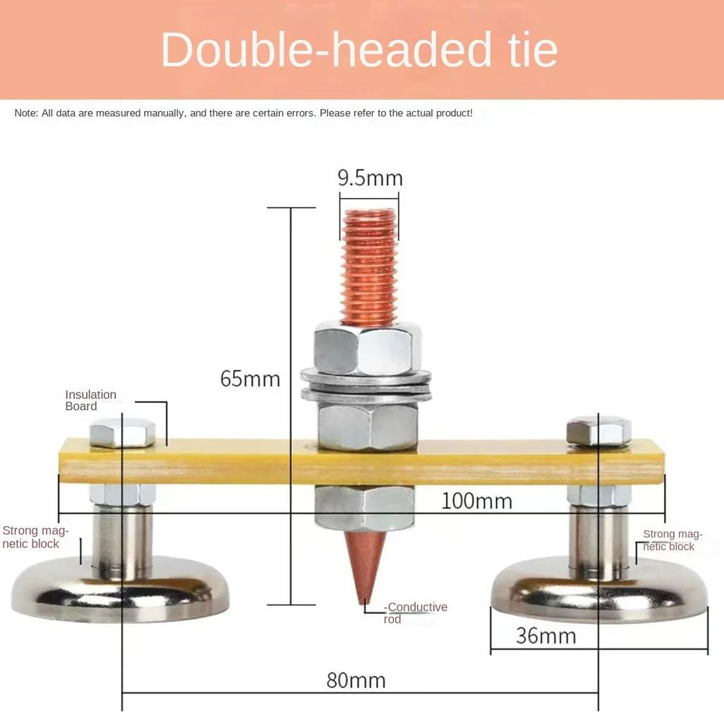 Car Dent Repair Spare Parts Stud Welding Machine Ground with Magnetic Connector Auto Bodywork Dent Removal Tool Car Accessories