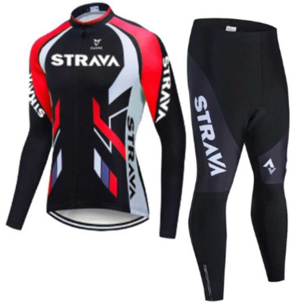 Spring and summer long-sleeved cycling suit, men's and women's road bicycle cycling suit, moisture-absorbing and breathable