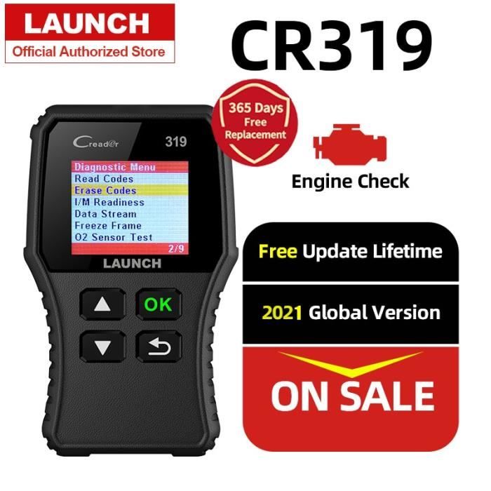 Scanner OBD2 - Launch - Creader 319 - Outil de diagnostic - Universel - Couleur noire