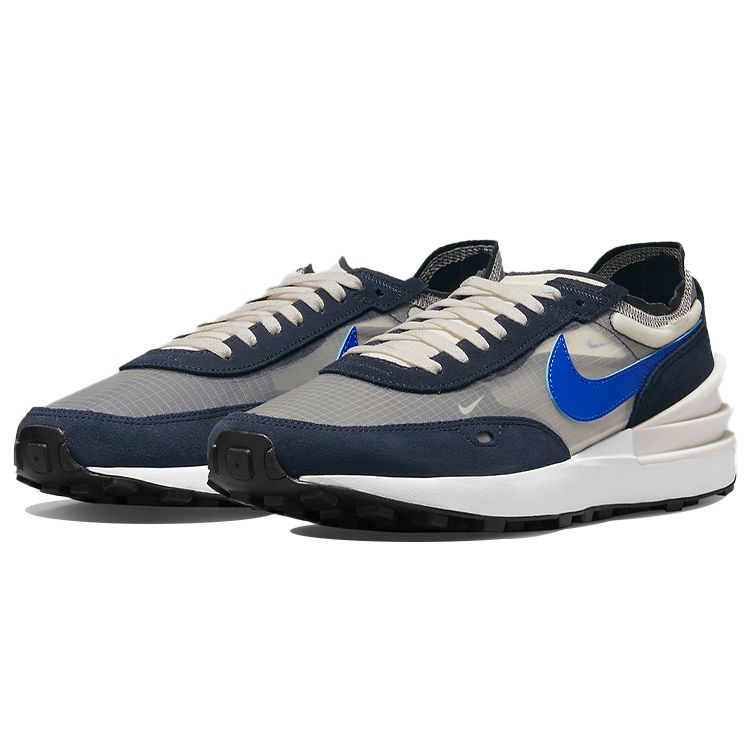 Nike Мужские кроссовки Waffle One SE Hyper Royal White Phantom Dark-Obsidian DD8014-003