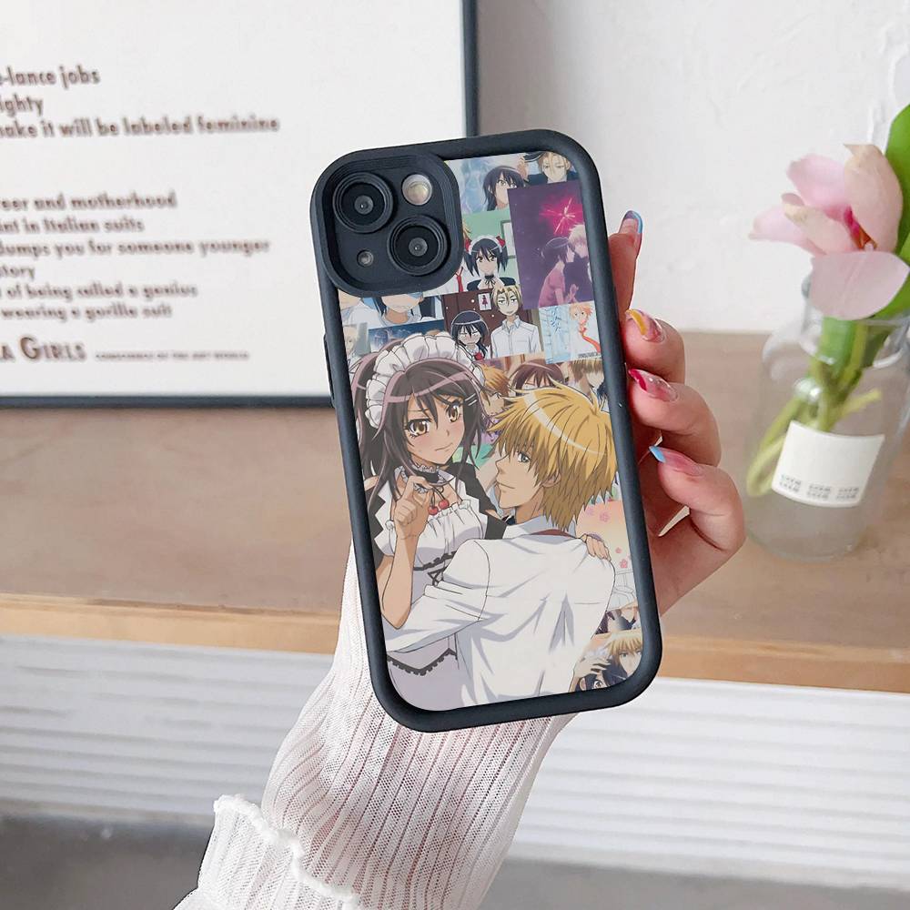 Kaichou Wa Maid-Sama Для iPhone 17 Pro Max 16 15 14 13 12 11 Plus Черный Мягкий Чехол для Телефона