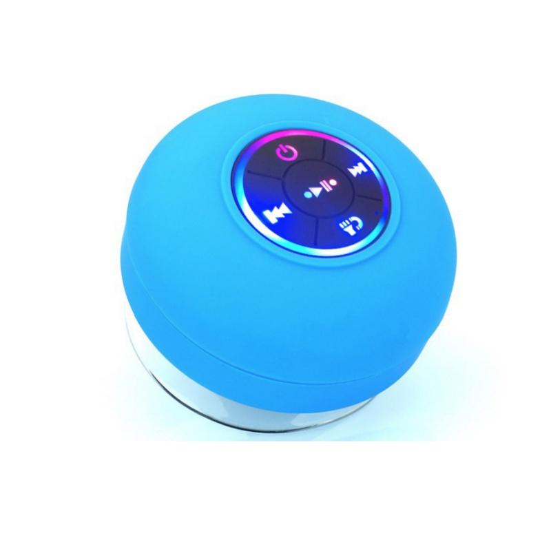Мини Bluetooth-колонка на присоске, водонепроницаемый микрофон hands-free для ванных комнат, бассейнов и пляжей