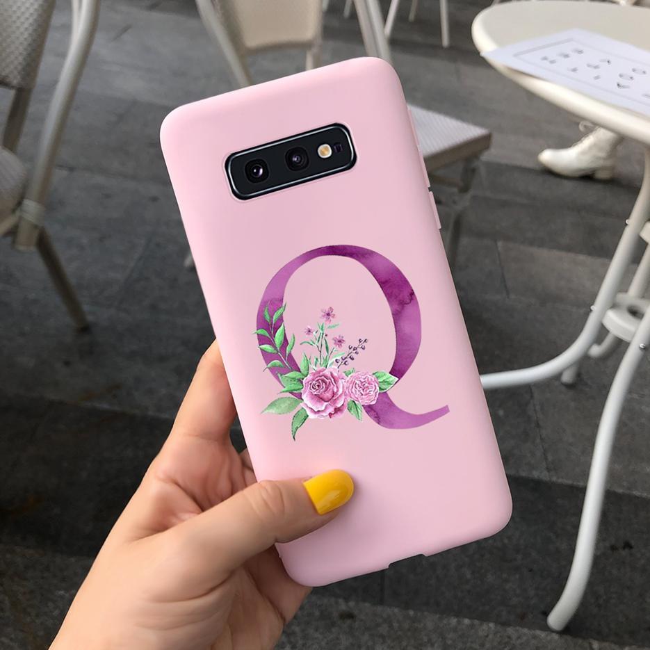 Милый Чехол С Буквами Для Samsung Galaxy S10 Plus Чехол S10 S10e Мягкий Силиконовый Задний Чехол Для Телефона Для Samsung S10 S10e S10+ Чехол Coque