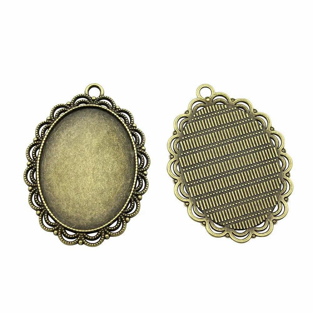 Подходит для овального 20X30 мм 25X35 мм стеклянного кабошона, основа для установки лотка, компоненты, автомобильные аксессуары, подарочные украшения и аксессуары