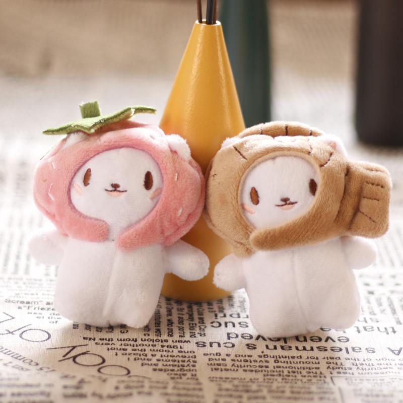 Doll Plush Cat Keychain Stuffed Toy With Pp Cotton Fill For Girl Bag Decor