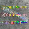 1 шт. Индивидуальная наклейка на автомобиль Instagram Милые шрифты Водонепроницаемая DIY Окно автомобиля Мотоцикл Велосипед Скутер Шлем Прочные виниловые наклейки