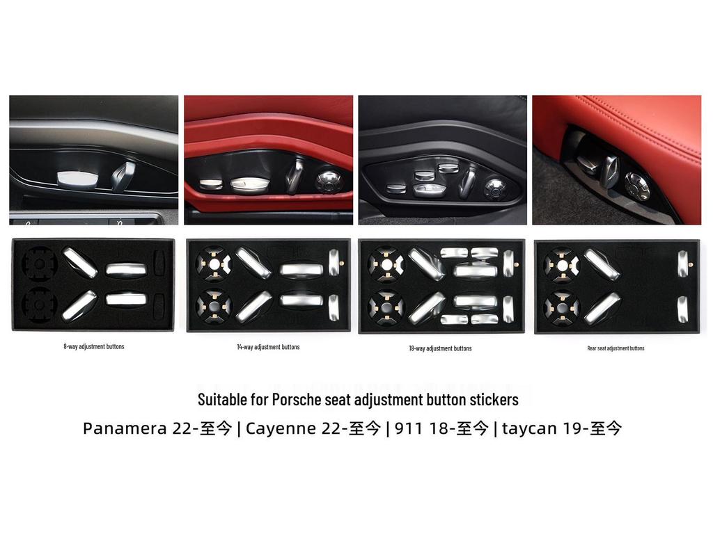 Наклейка-крышка кнопки регулировки сиденья Porsche