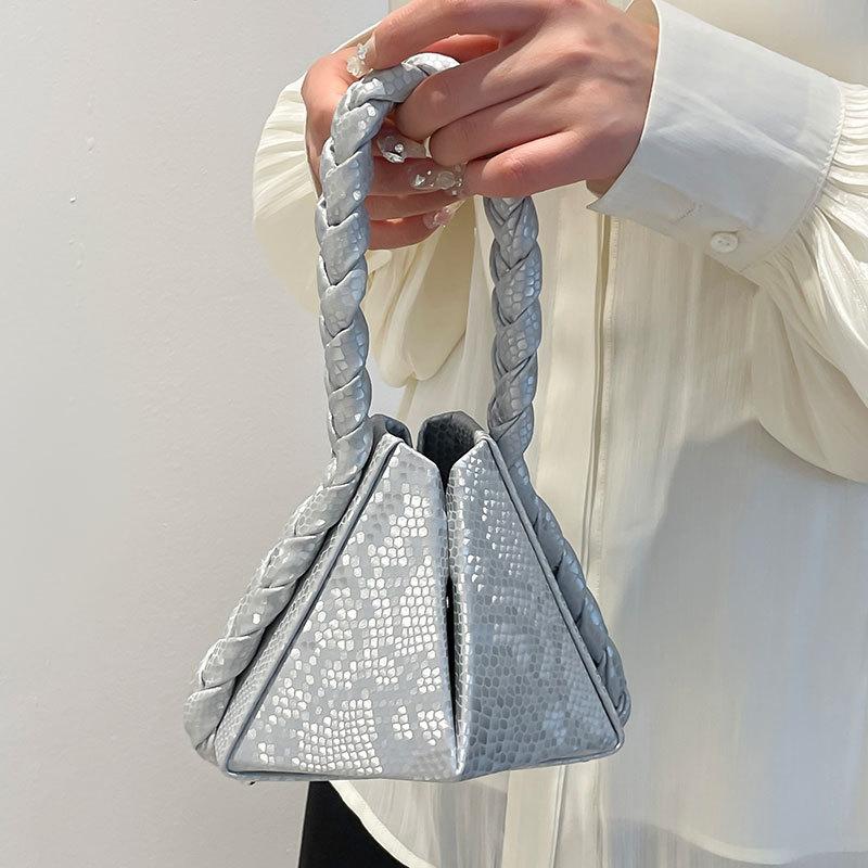 Трендовый новый дизайн продукта твист портативная геометрическая складная сумка-тоут чувство высокого класса нишевая модная сумка-мессенджер женская сумка