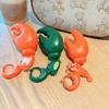 3D Crafts Pull String Crab Keychain Cartoon Animals Handbag Hanging Ornaments  Couple