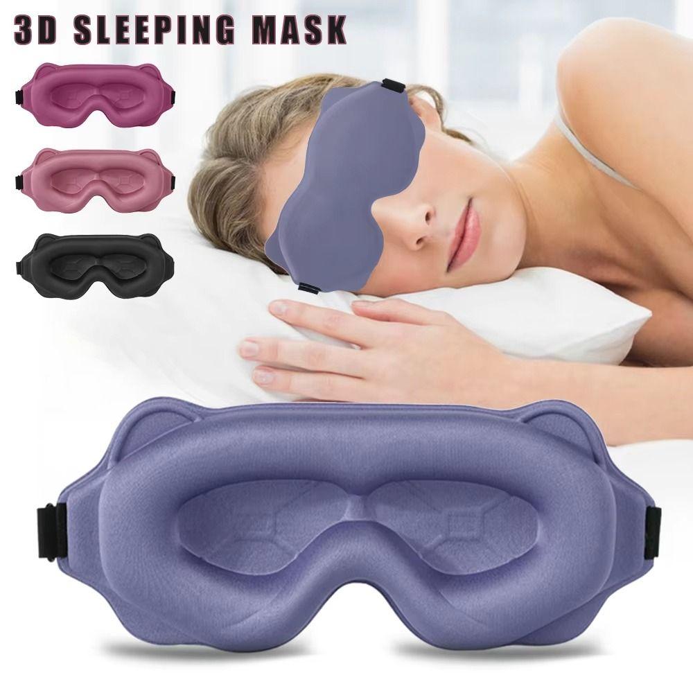 Soft Padded 3D Eye Mask Breathable Sleeping Eye Mask Blackout Sleep Eye Mask Portable