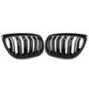 For BMW 3 Series E92 E93 Coupe M3 2008-2010 2x Car ABS Grille Front Kidney Grill Doulbe Line Style 51137157277 51137157278 Parts