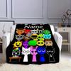 Sprunki Blanket With Name Customized Flannel Blanket For Kids Boys Girls Soft Perfect Birthdays Travel or Home Bed Sofa Decor