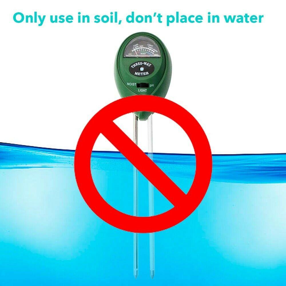 3 in1 тестер PH почвы, измеритель влажности, света, воды, комплект для садового растения, цветка