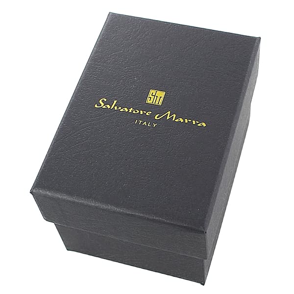 Salvatore Marra Chronograph Watch with Date Calendar and Leather Strap Men's [No.3]