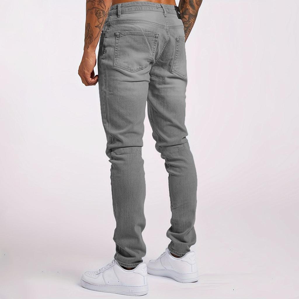 Мужские джинсы Casual Trend Slim Fit с карманами