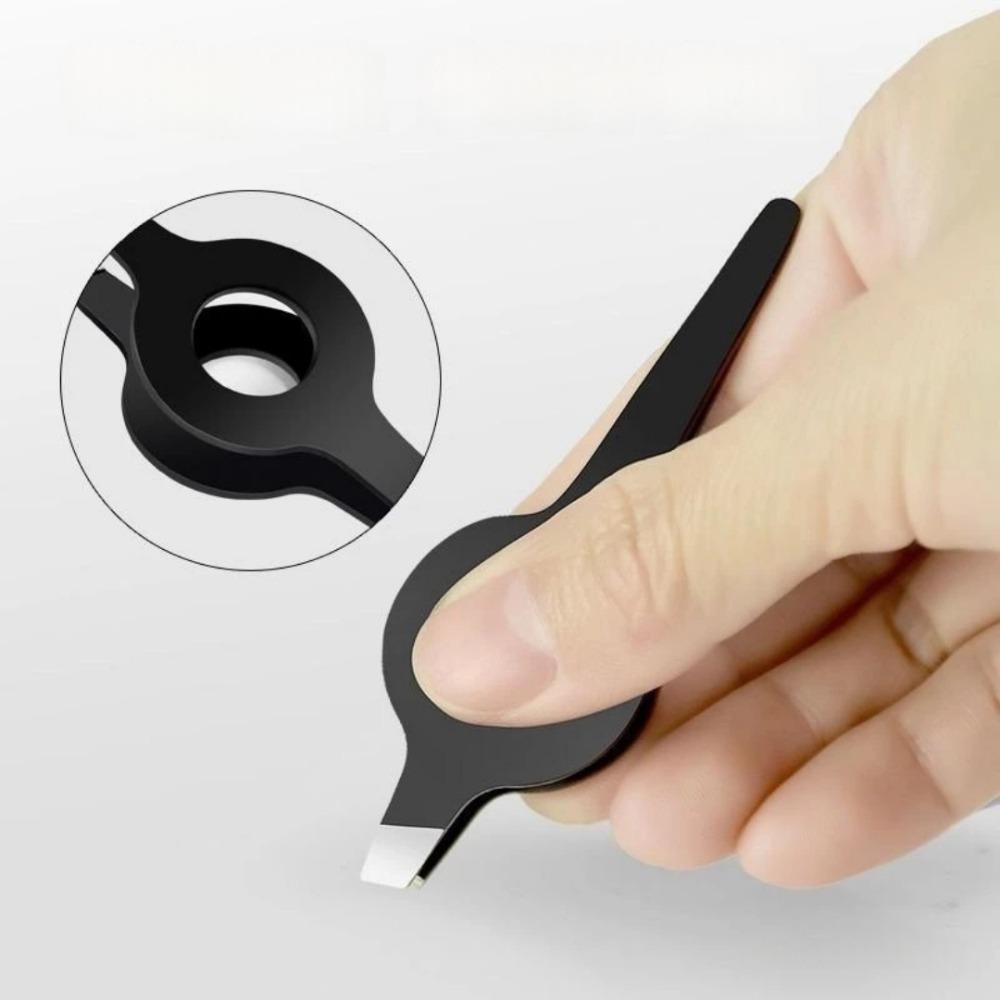 Highly Precise Eyebrow Clip Stainless Steel Angled Tweezers Suitable For Plucking Beard Salmon Bones Chicken Duck Feathers Tool