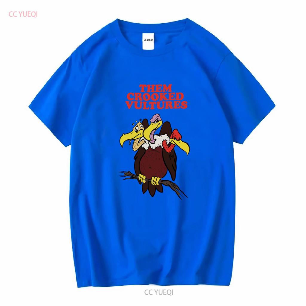 Редкая футболка Them Crooked Vultures для фаната Черная S 2345XL GC1148 с длинным или коротким рукавом винтажная Слегка выстиранная Удобная