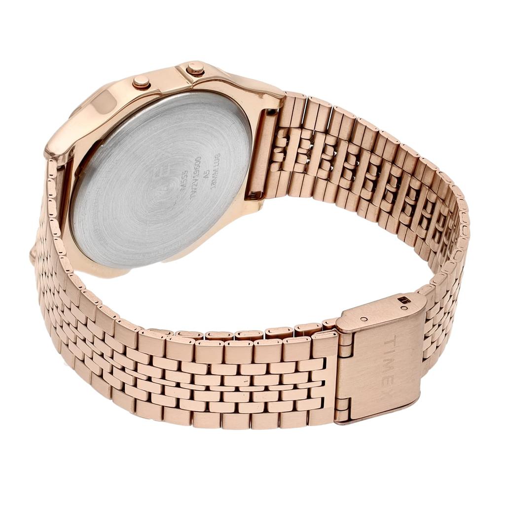 Часы Timex Timex80 с синим циферблатом, латунные, кварцевые, кварцевые, 30 мм, американские часы TW2V19600, унисекс, золотые [TIMEX] [Товар]