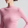 Women's 100% Pure Wool Semi-High Collar Slim Fit Sweater