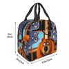 Grizzy And The Lemmings Cartoon Insulated Lunch Bag Food Bag Portable Cooler Thermal Bento Box For School Office