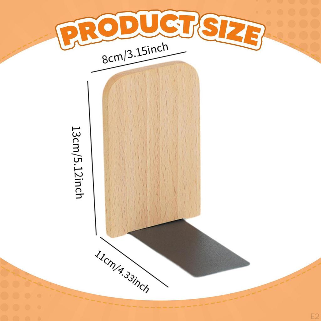 Деревянный Книжный Упор Стоппер для Книг Тяжелый Прочный Элегантный для /журналов Поддержка Книжный Шкаф