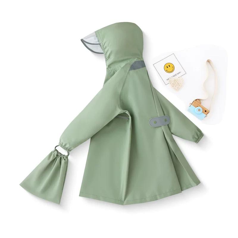 2026 New High-End Children's Raincoat for Boys and Girls, Long Style for Primary School Students, Heavy Rain Protection, Lightweight Kuromi