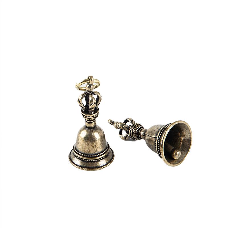 Латунный колокольчик ручной работы, автомобильный ветровой колокольчик, тибетский колокольчик, подарок, украшение для дома, кулон