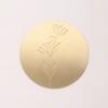 Alma Botanical Branch Handmade Brass Coaster