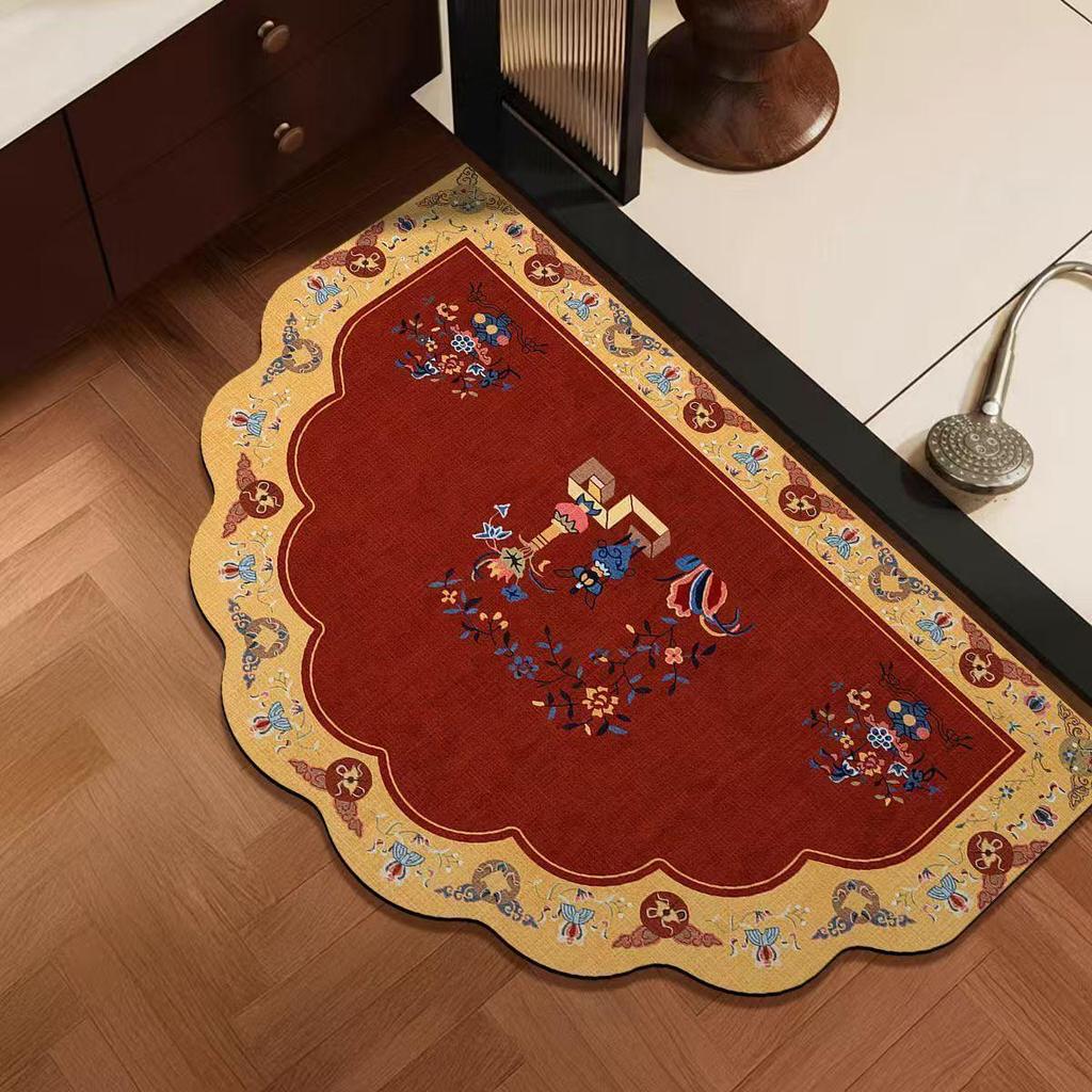Напольный коврик из диатомовой земли: Нескользящий, Влагопоглощающий, Грязеотталкивающий Коврик для Ванной