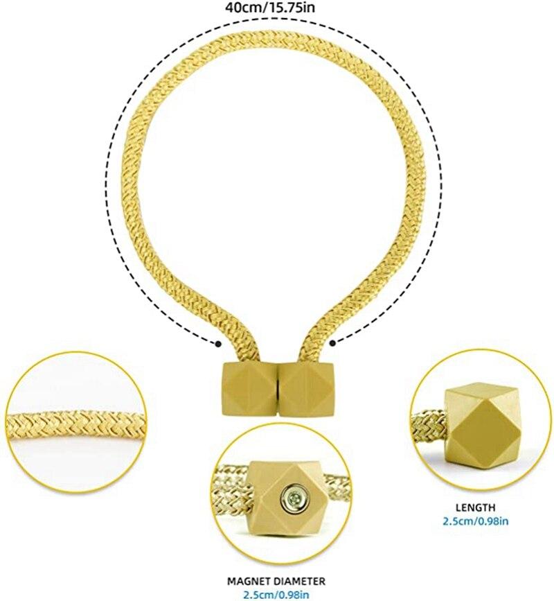 2 Pcs Curtain Tieback Multifaceted Ball Magnetic Curtains Buckle Tie Backs Shower Curtain Holder Wall Balls Home Room Accessorie