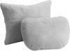 Kwak's Headrest Lumbar Cushion Set Maybach Design S Class Soft Car Pillow (Gray)